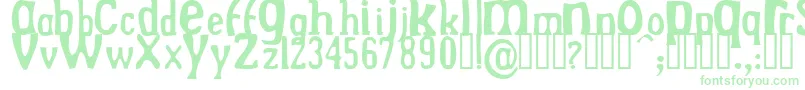 DrekNormal Font – Green Fonts on White Background