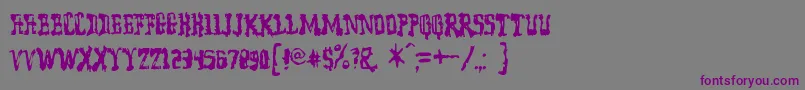 Modelwor Font – Purple Fonts on Gray Background