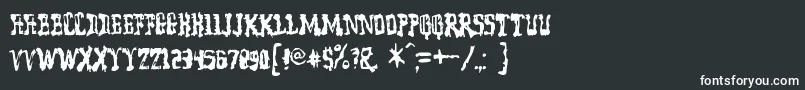 Modelwor Font – White Fonts on Black Background