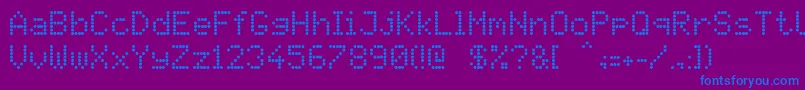 Pidvl Font – Blue Fonts on Purple Background