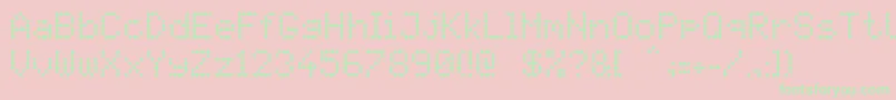 Pidvl Font – Green Fonts on Pink Background