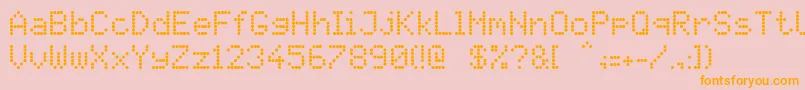 Pidvl Font – Orange Fonts on Pink Background