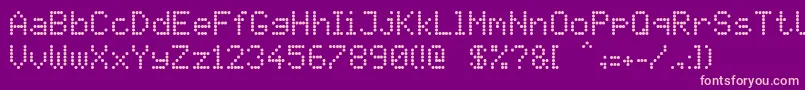 Pidvl Font – Pink Fonts on Purple Background