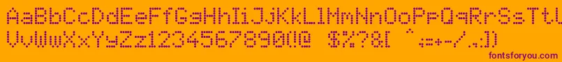 Pidvl Font – Purple Fonts on Orange Background