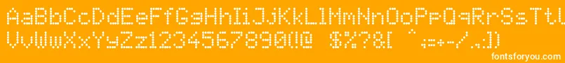 Pidvl Font – White Fonts on Orange Background