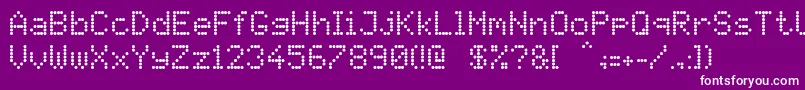 Pidvl Font – White Fonts on Purple Background