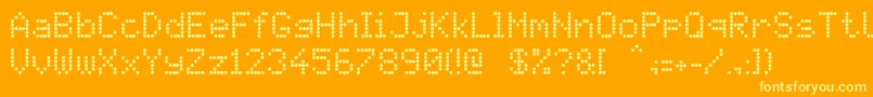 Pidvl Font – Yellow Fonts on Orange Background