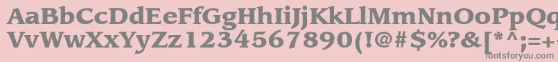 ItcLeawoodLtBlack Font – Gray Fonts on Pink Background