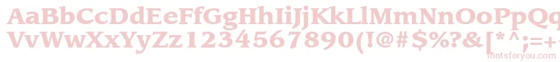 ItcLeawoodLtBlack Font – Pink Fonts on White Background