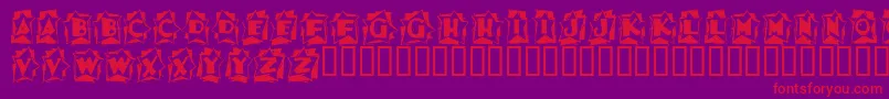 Astab Font – Red Fonts on Purple Background