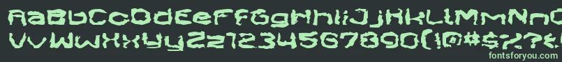 SendCash Font – Green Fonts on Black Background