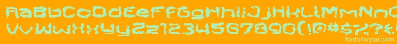 SendCash Font – Green Fonts on Orange Background