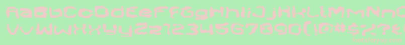 SendCash Font – Pink Fonts on Green Background