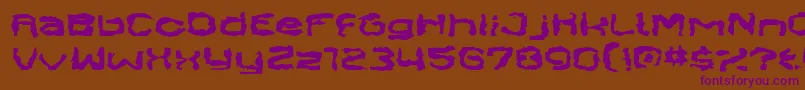 SendCash Font – Purple Fonts on Brown Background