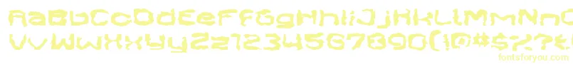 SendCash Font – Yellow Fonts on White Background