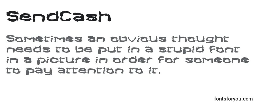 Überblick über die Schriftart SendCash
