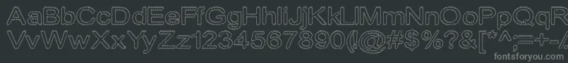 Cylonic Font – Gray Fonts on Black Background