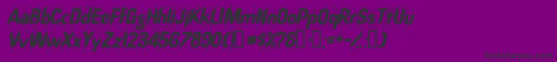 RaindancesskItalic Font – Black Fonts on Purple Background