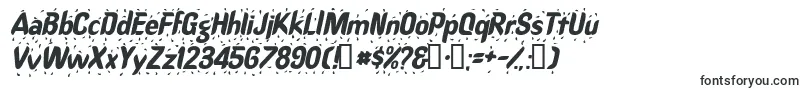 Шрифт RaindancesskItalic – рельефные шрифты