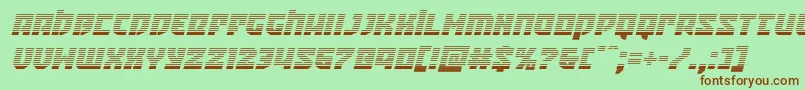 Crazyivangradital Font – Brown Fonts on Green Background