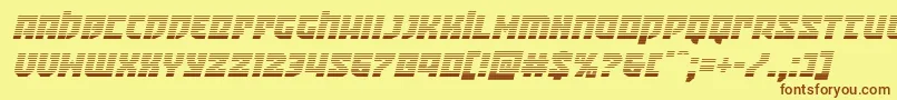 Crazyivangradital Font – Brown Fonts on Yellow Background