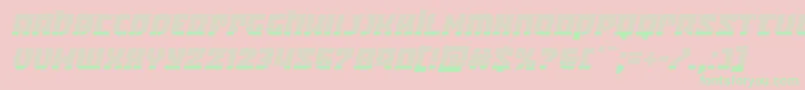 Crazyivangradital Font – Green Fonts on Pink Background