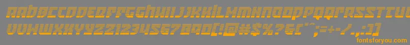 Crazyivangradital Font – Orange Fonts on Gray Background