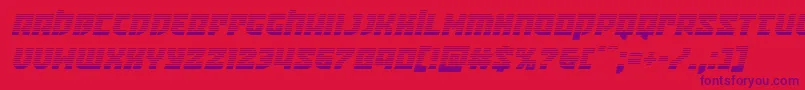 Crazyivangradital Font – Purple Fonts on Red Background