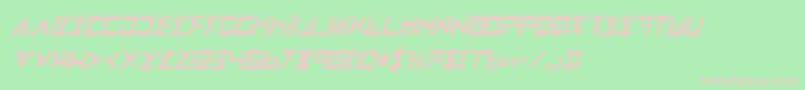 IronCobraCondensedItalic Font – Pink Fonts on Green Background