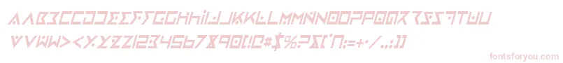 フォントIronCobraCondensedItalic – ピンクのフォント