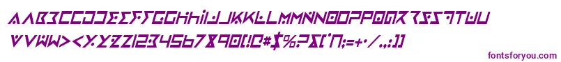 IronCobraCondensedItalic-Schriftart – Violette Schriften
