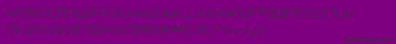 Mufferawgaunt Font – Black Fonts on Purple Background