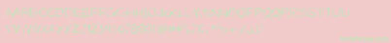 Mufferawgaunt Font – Green Fonts on Pink Background