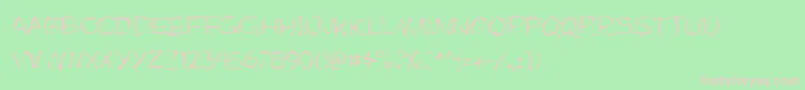 Mufferawgaunt Font – Pink Fonts on Green Background