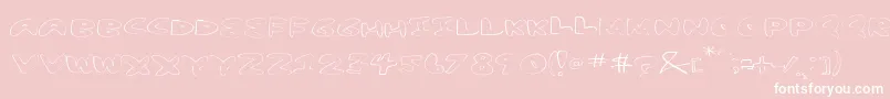 YumNubExtended Font – White Fonts on Pink Background