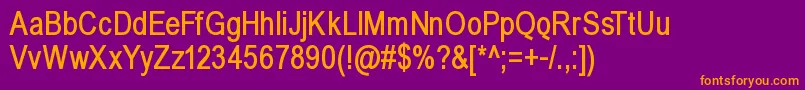 BabelsansBold Font – Orange Fonts on Purple Background