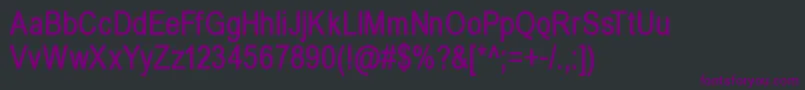フォントBabelsansBold – 黒い背景に紫のフォント
