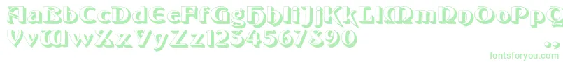 Giotto Font – Green Fonts on White Background