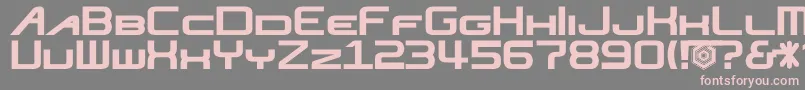 Nisejsrf Font – Pink Fonts on Gray Background