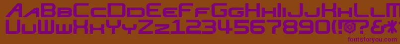 Nisejsrf Font – Purple Fonts on Brown Background