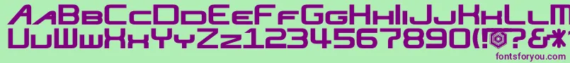 Nisejsrf Font – Purple Fonts on Green Background