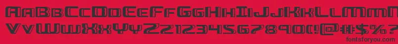 Greasegunexpand Font – Black Fonts on Red Background