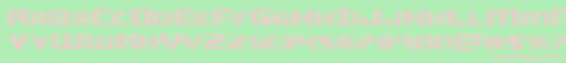 Greasegunexpand Font – Pink Fonts on Green Background