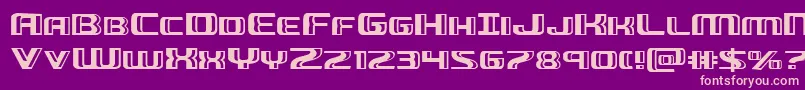Greasegunexpand Font – Pink Fonts on Purple Background