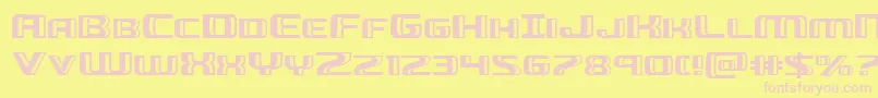 Greasegunexpand Font – Pink Fonts on Yellow Background