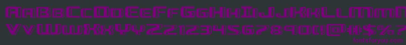 Greasegunexpand Font – Purple Fonts on Black Background
