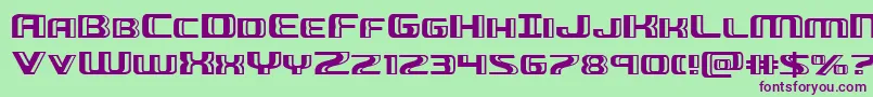 Greasegunexpand Font – Purple Fonts on Green Background
