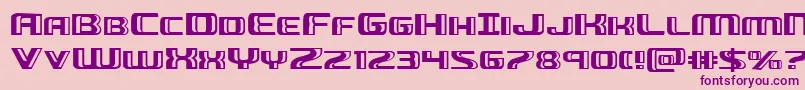 Greasegunexpand Font – Purple Fonts on Pink Background