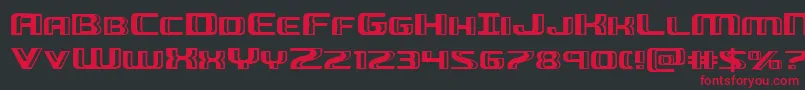 Greasegunexpand Font – Red Fonts on Black Background