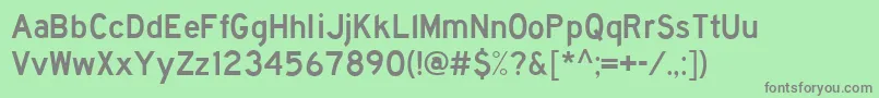 Hwygoth Font – Gray Fonts on Green Background